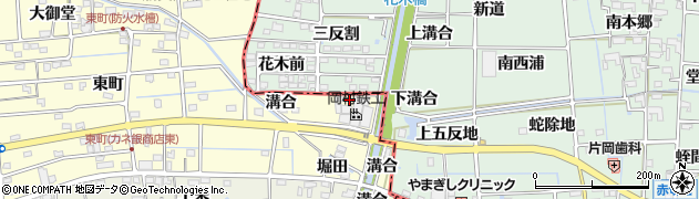 愛知県愛西市勝幡町（溝合）周辺の地図