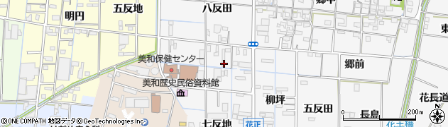 愛知県あま市花正中之割30周辺の地図