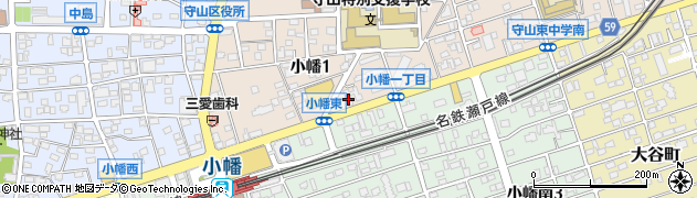 カーコンビニ倶楽部守山セルフ小幡駅前店周辺の地図