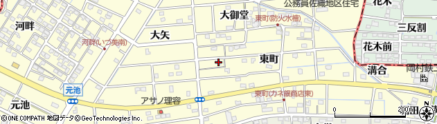 愛知県愛西市勝幡町東町192周辺の地図