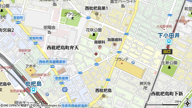 〒452-0003 愛知県清須市西枇杷島町末広の地図