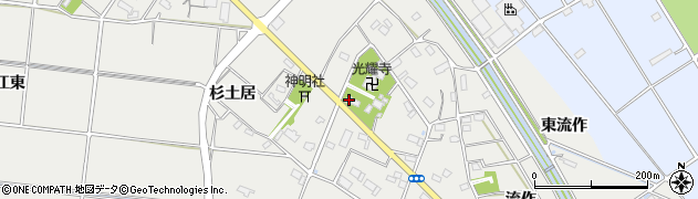 愛知県愛西市赤目町下堤畦8周辺の地図