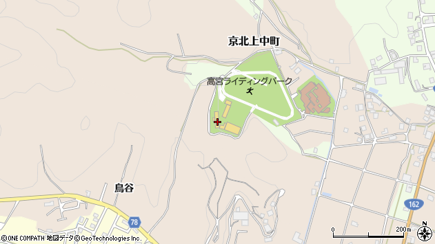〒601-0532 京都府京都市右京区京北上中町の地図