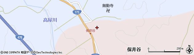 京都府船井郡京丹波町保井谷河原周辺の地図