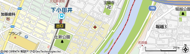 愛知県清須市西枇杷島町上新周辺の地図