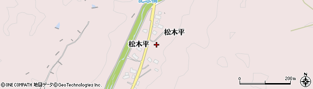 愛知県豊田市御作町松木平周辺の地図