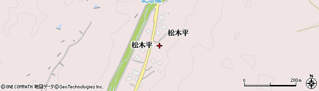 愛知県豊田市御作町（松木平）周辺の地図
