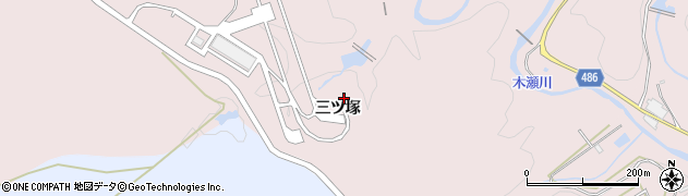 愛知県豊田市木瀬町（三ツ塚）周辺の地図