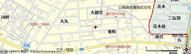 愛知県愛西市勝幡町東町118周辺の地図