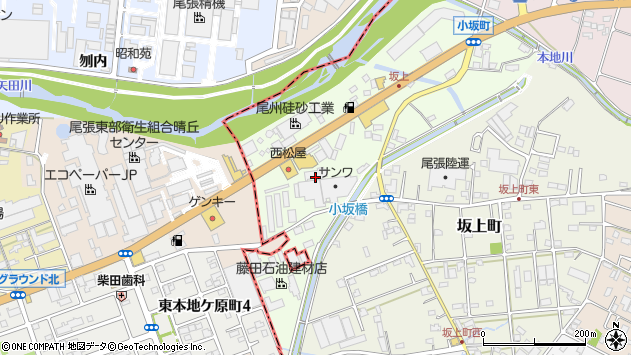 〒489-0978 愛知県瀬戸市小坂町の地図