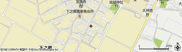 滋賀県犬上郡甲良町下之郷周辺の地図