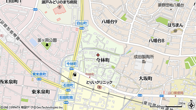 〒489-0868 愛知県瀬戸市今林町の地図