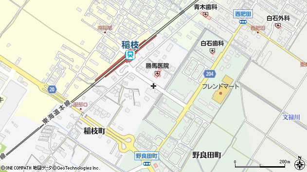 〒521-1125 滋賀県彦根市稲枝町の地図