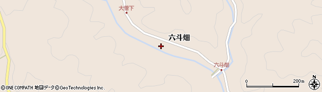 愛知県豊根村（北設楽郡）三沢（六斗畑）周辺の地図