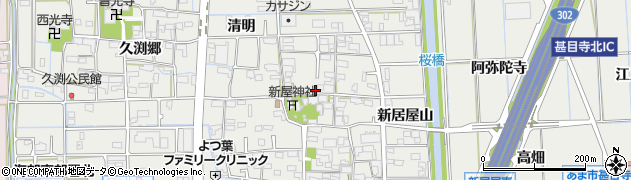 愛知県あま市新居屋善左屋敷53周辺の地図
