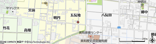 愛知県あま市中橋（五反地）周辺の地図