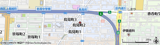 愛知県名古屋市西区鳥見町周辺の地図