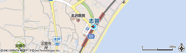 志賀駅周辺の地図