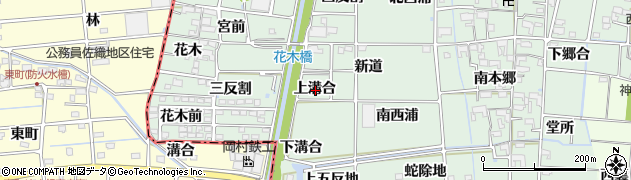 愛知県あま市蜂須賀（上溝合）周辺の地図
