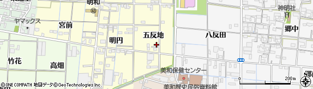 愛知県あま市中橋五反地21周辺の地図