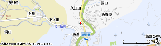 愛知県豊田市石飛町板倉21周辺の地図