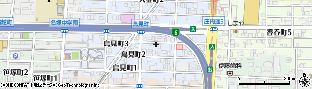 愛知県名古屋市西区鳥見町3丁目周辺の地図