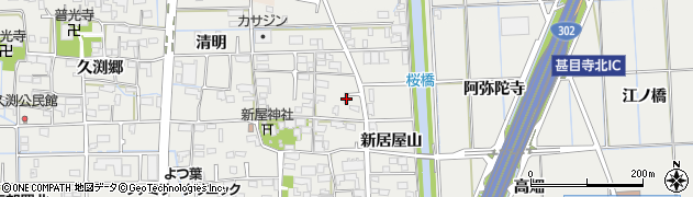 愛知県あま市新居屋善左屋敷32周辺の地図
