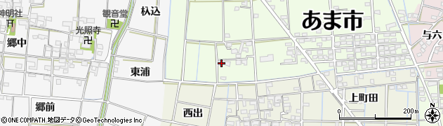 愛知県あま市二ツ寺揚山175-3周辺の地図