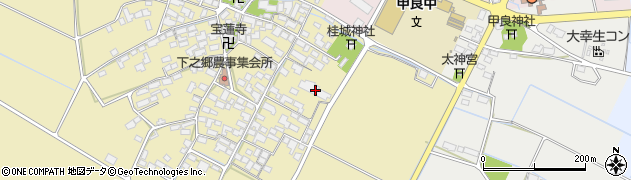 甲良町役場　子育て支援センター周辺の地図