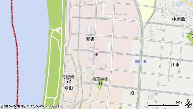 〒496-8048 愛知県愛西市下大牧町の地図