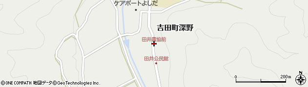 田井農協前周辺の地図