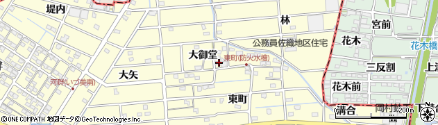 愛知県愛西市勝幡町後田周辺の地図