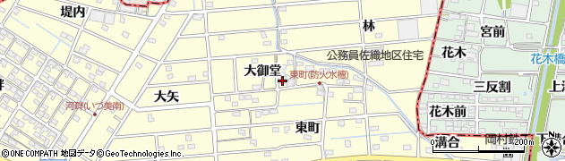愛知県愛西市勝幡町（後田）周辺の地図