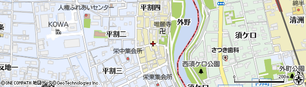 愛知県あま市栄（東郷内）周辺の地図