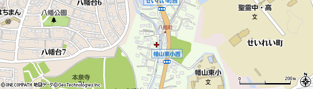 愛知県瀬戸市八幡町95周辺の地図