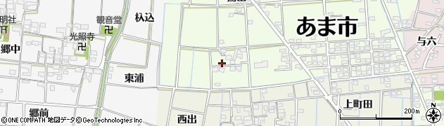 愛知県あま市二ツ寺揚山175-5周辺の地図