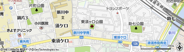 東須ヶ口公園周辺の地図