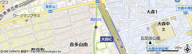 愛知県名古屋市守山区小幡隅除周辺の地図