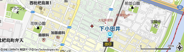 愛知県清須市西枇杷島町北大和周辺の地図