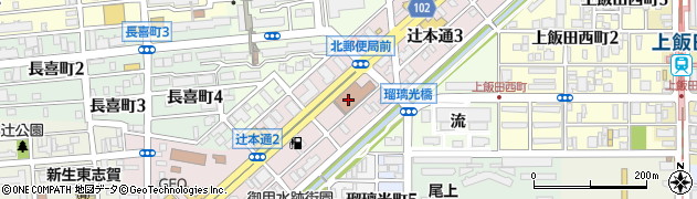 名古屋北郵便局配達周辺の地図