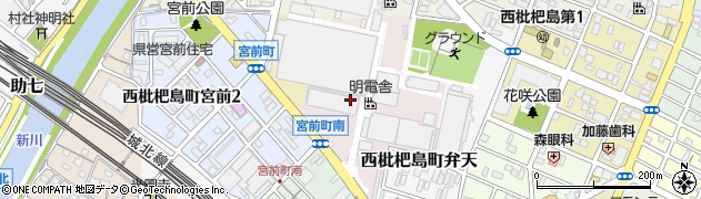 愛知県清須市西枇杷島町一反五畝割周辺の地図