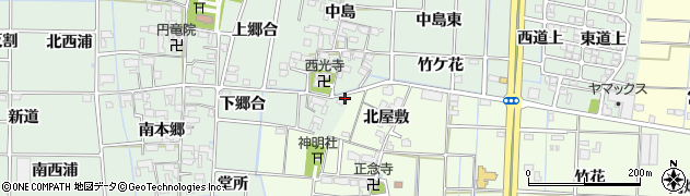 愛知県あま市蜂須賀（丹波浦）周辺の地図