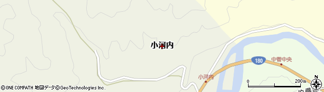 鳥取県日野町（日野郡）小河内周辺の地図