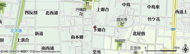 愛知県あま市蜂須賀下郷合1558周辺の地図