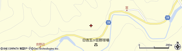 京都府南丹市日吉町四ツ谷（山根）周辺の地図