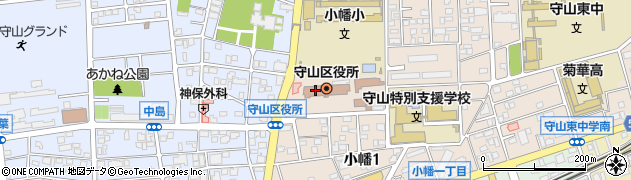 名古屋市役所守山区役所　区政部・企画経理室周辺の地図