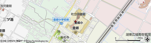 豊郷小学校旧校舎群　講堂周辺の地図
