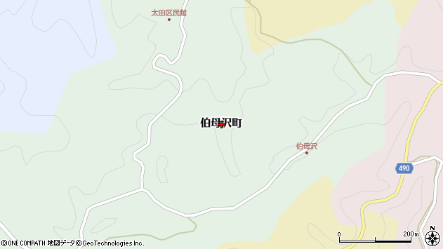 〒444-2844 愛知県豊田市伯母沢町の地図