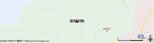 愛知県豊田市伯母沢町周辺の地図