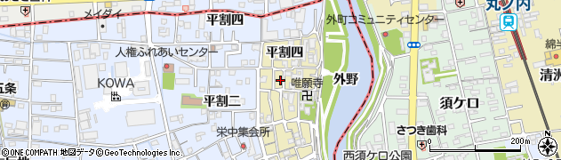 愛知県あま市栄東郷内124周辺の地図